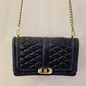 Rebecca Minkoff Snakeskin Optic Crossbody Bag - Real Leather